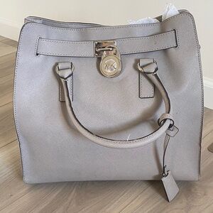 Michael Kors Gray Satchel Bag
